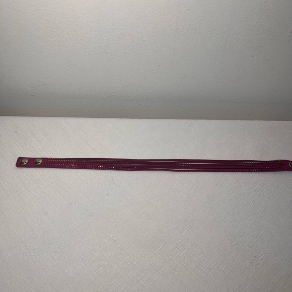 Swarovski Slake Fuchsia Bracelet Wrap Soft Adjustable AB Crystal - Picture 4 of 5